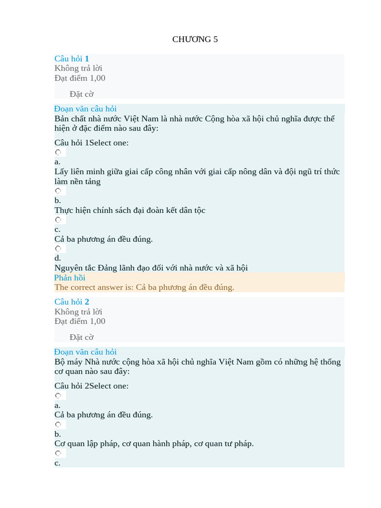 PLĐC Chương 5 | PDF