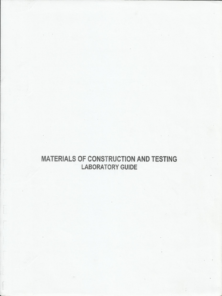 CMT Laboratory Manual 1 | PDF