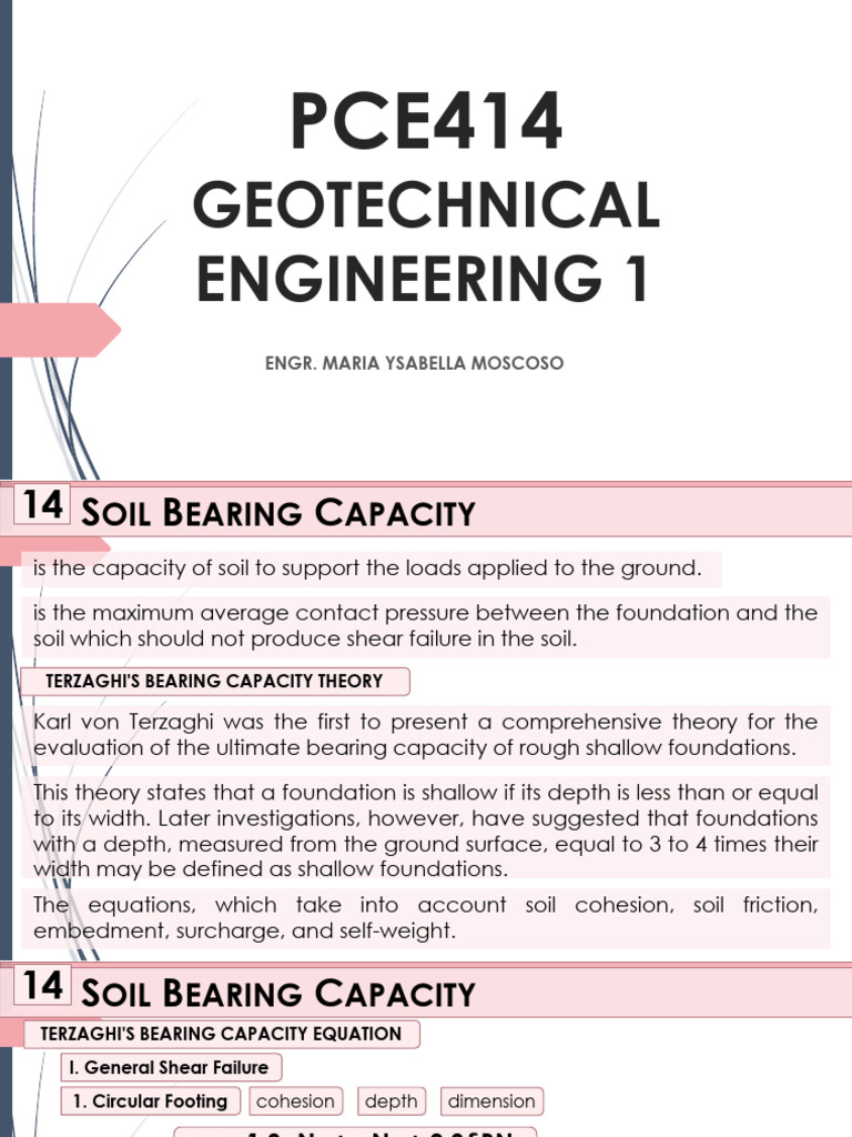 Soil Bearing Capacity Analysis Guide | PDF | Mechanics | Mechanical ...