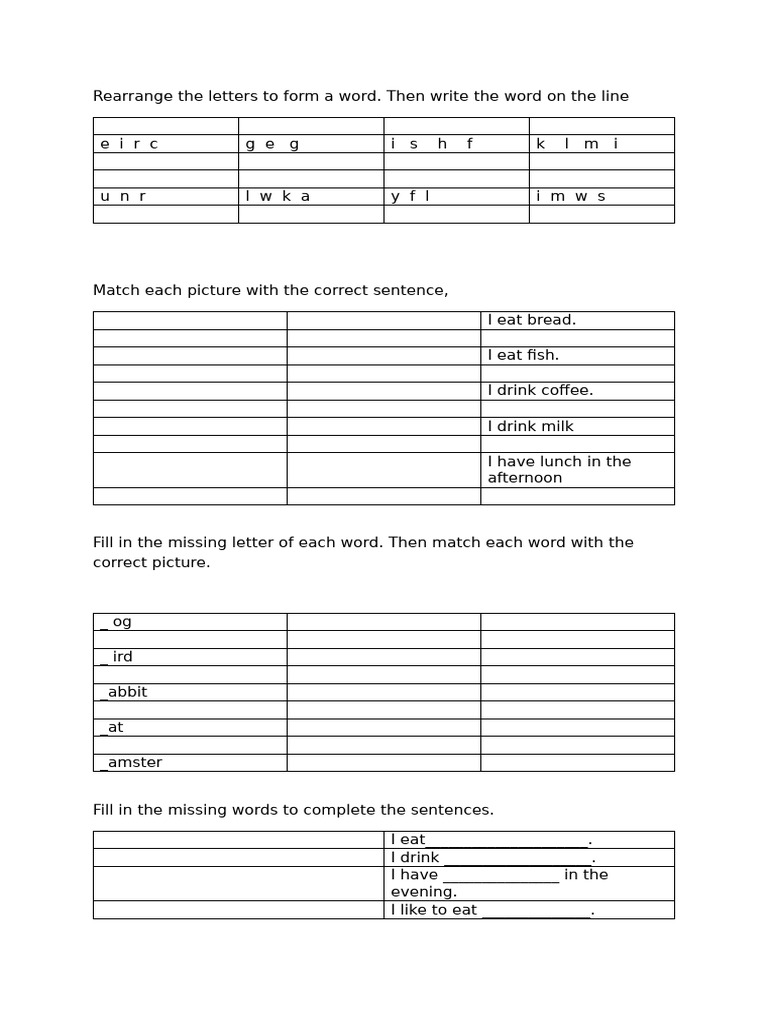 Fun Language Activities for Kids | PDF