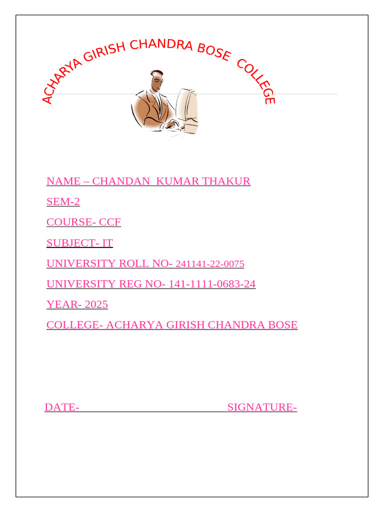IT Course Details for Chandan Thakur | PDF