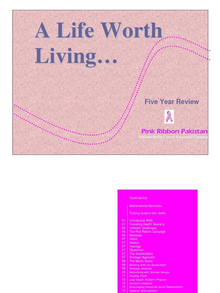 Pink Ribbon Pakistan PDF Breast Cancer Cancer