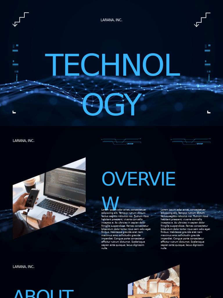 Blue and Black Modern Technology Presentation | PDF