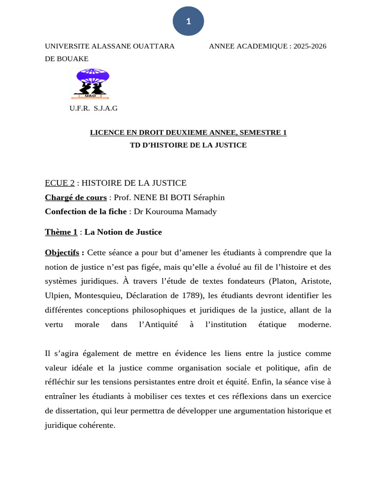 Évolution de la notion de justice | PDF | Justice | Crime et violence