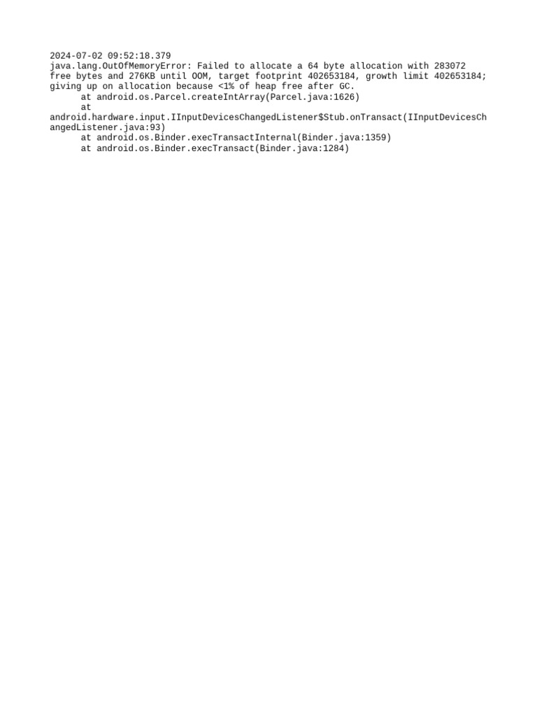 Java OutOfMemoryError Analysis | PDF