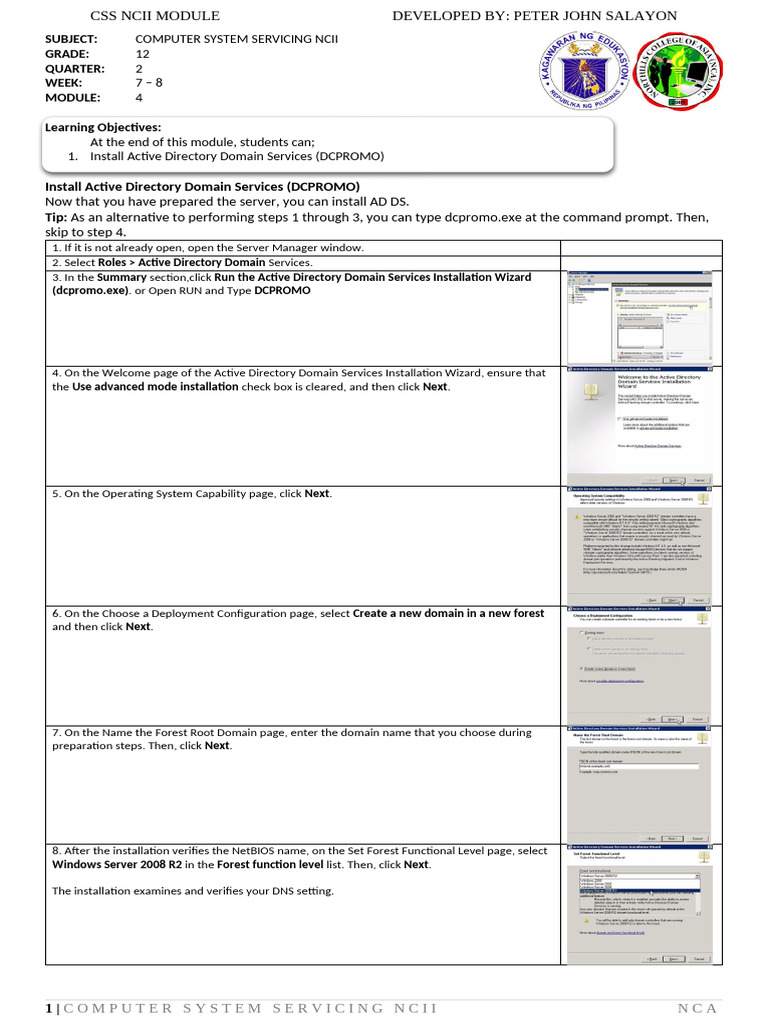 Active Directory Installation Guide | PDF | Active Directory | Software