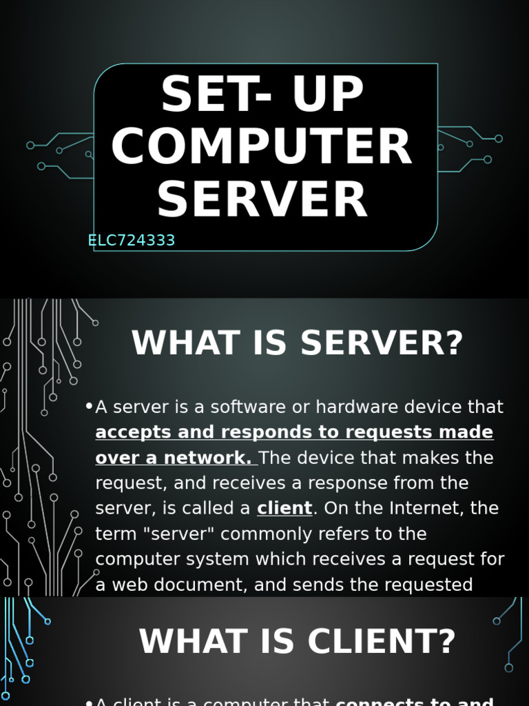 Computer Server Setup Guide | PDF | Computer Network | Group Policy