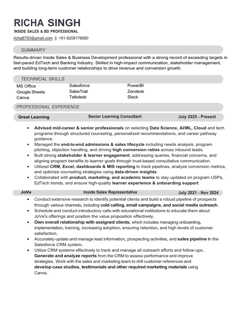 Richa Singh PDF GL | PDF | Customer Relationship Management | Sales