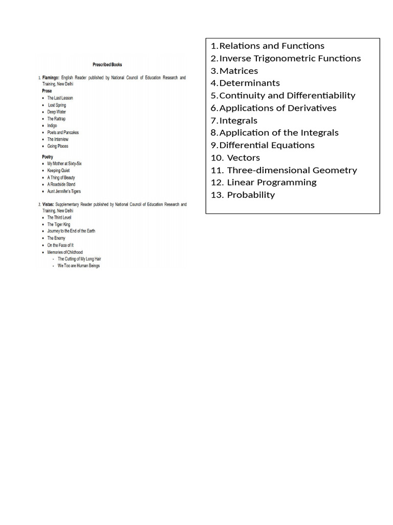 Math Concepts: Functions to Probability | PDF