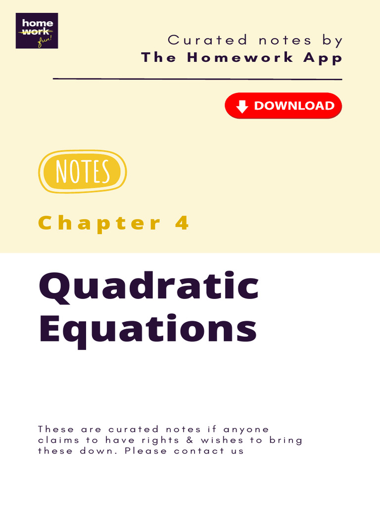 Understanding Quadratic Equations | PDF | Quadratic Equation | Equations