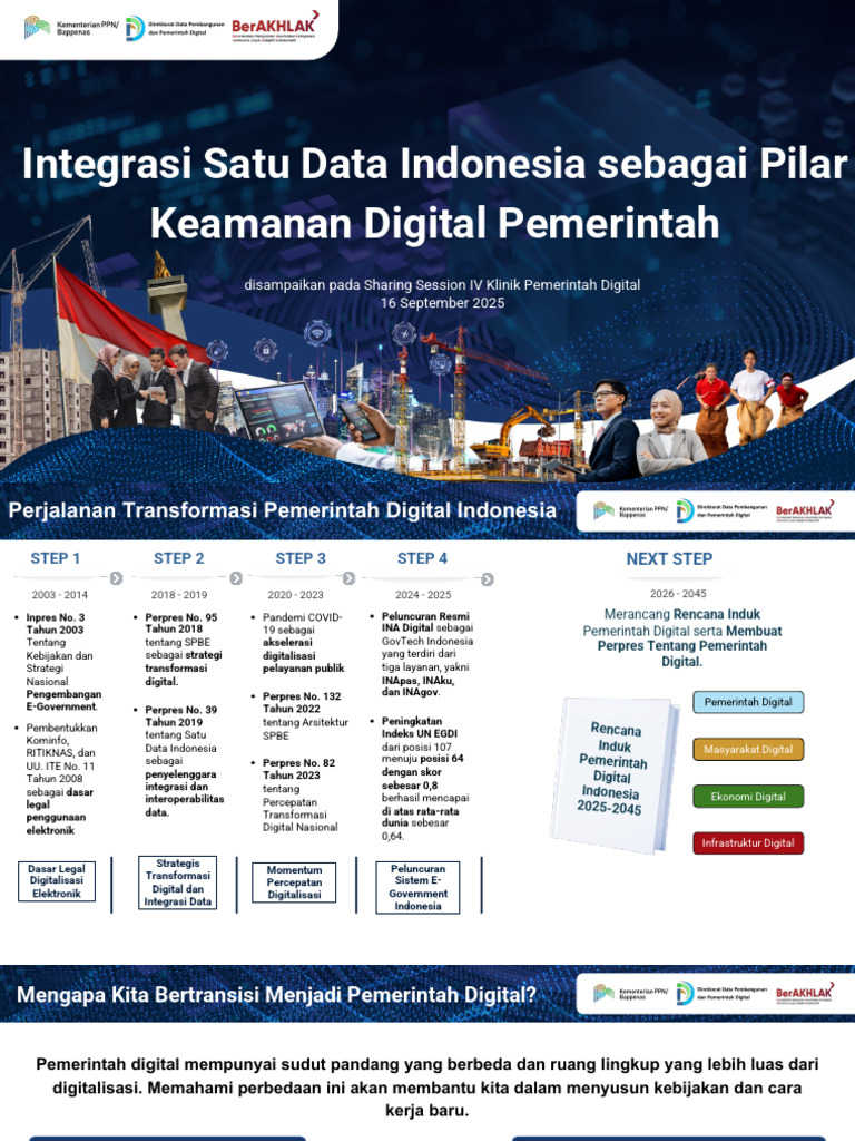 Satu Data Indonesia: Pilar Keamanan Digital | PDF