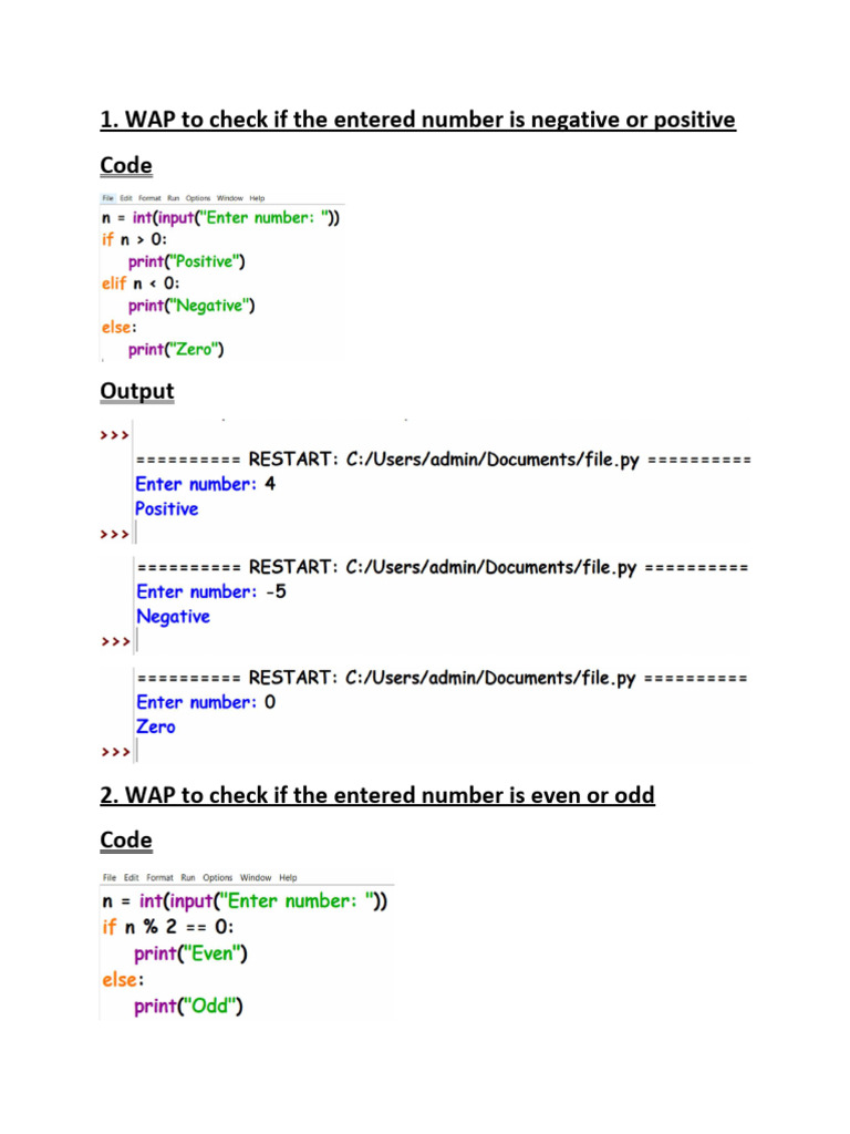 Python Programs for Basic Operations | PDF | Table (Database ...