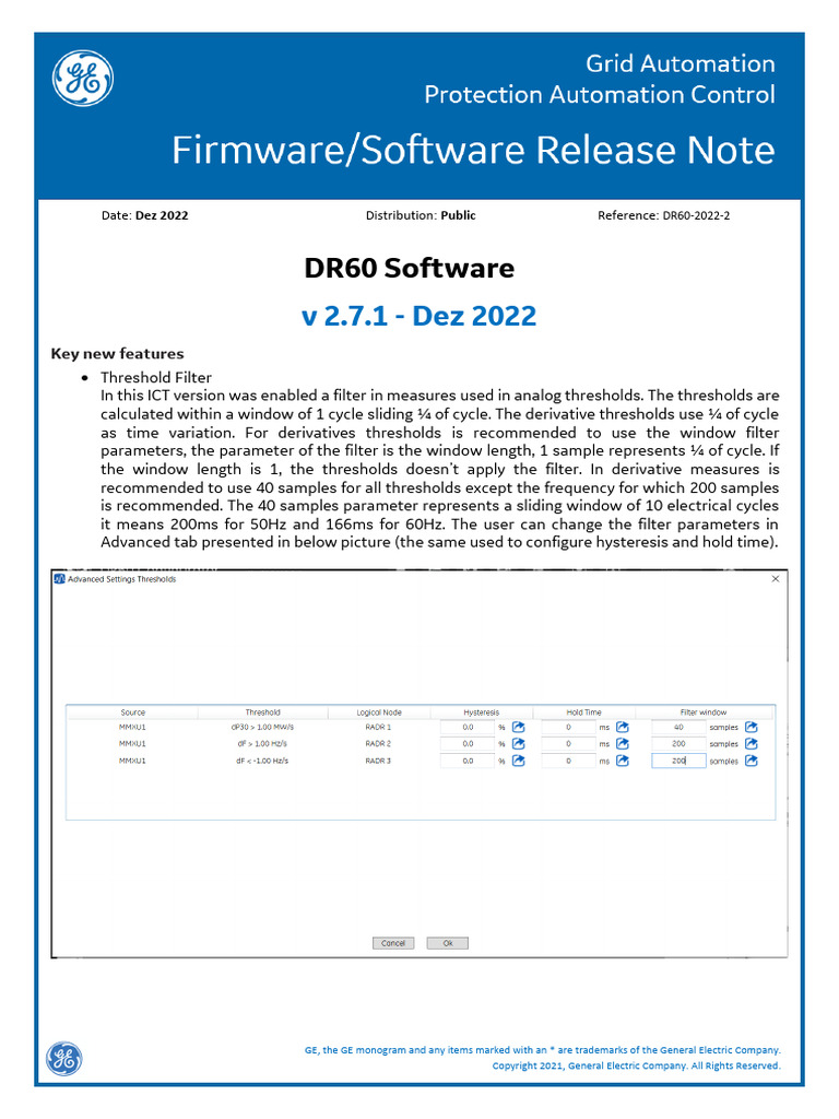 GE DR60 Configurator Update v2.7.1 | PDF | Zip (File Format) | General ...