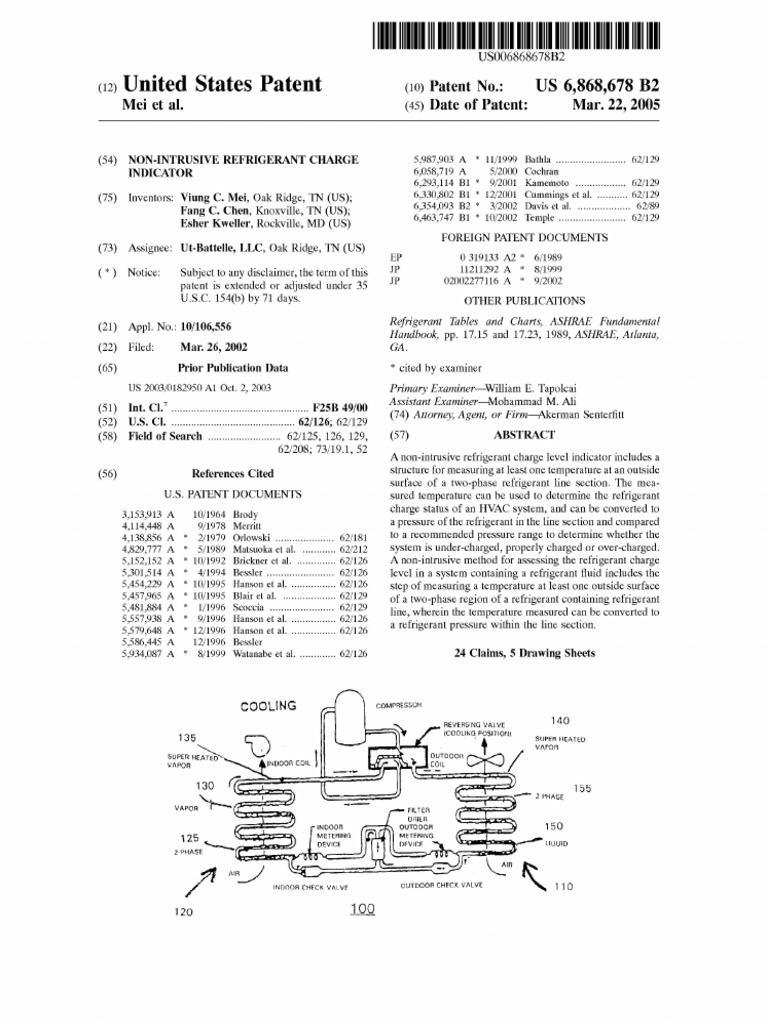 Non Intrusive Method For Refrigerant Charge Leakage Algorithm - ORNL | PDF