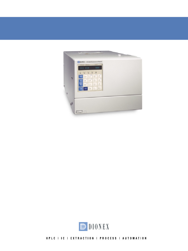 Detector de Fluorescencia RF2000_V12 | PDF | High Performance Liquid ...