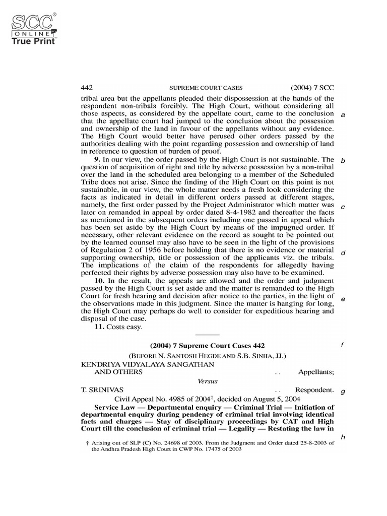 Modak Judgment Analysis: SCC 1, 2008 | PDF | Supreme Court Of The ...