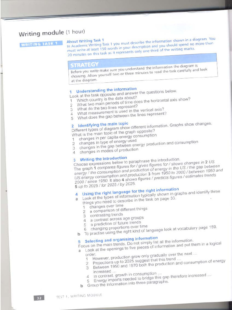 Ielts - Practice Writing 1 32-35 | PDF
