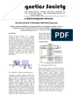 CAD For Electromagnetic Devices: One-Day Seminar 2 November 2006 Rolls Royce PLC