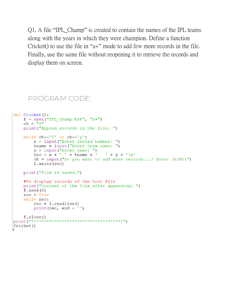 Python File Handling Functions Guide | PDF