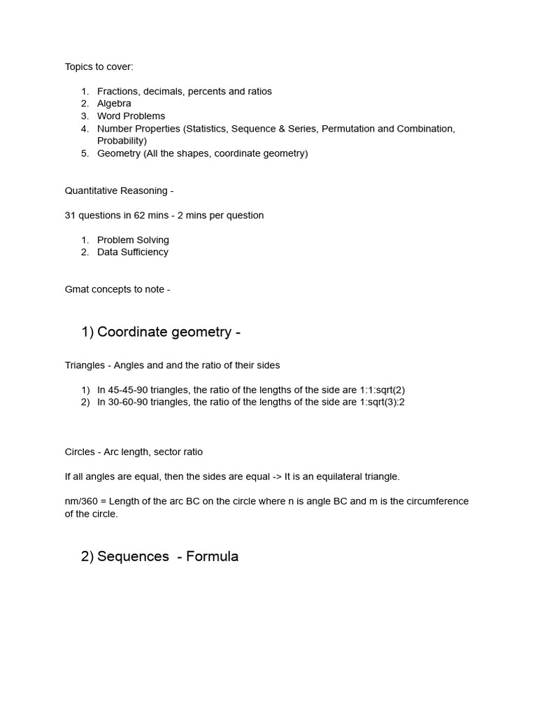 GMAT Quantitative Reasoning Guide | PDF