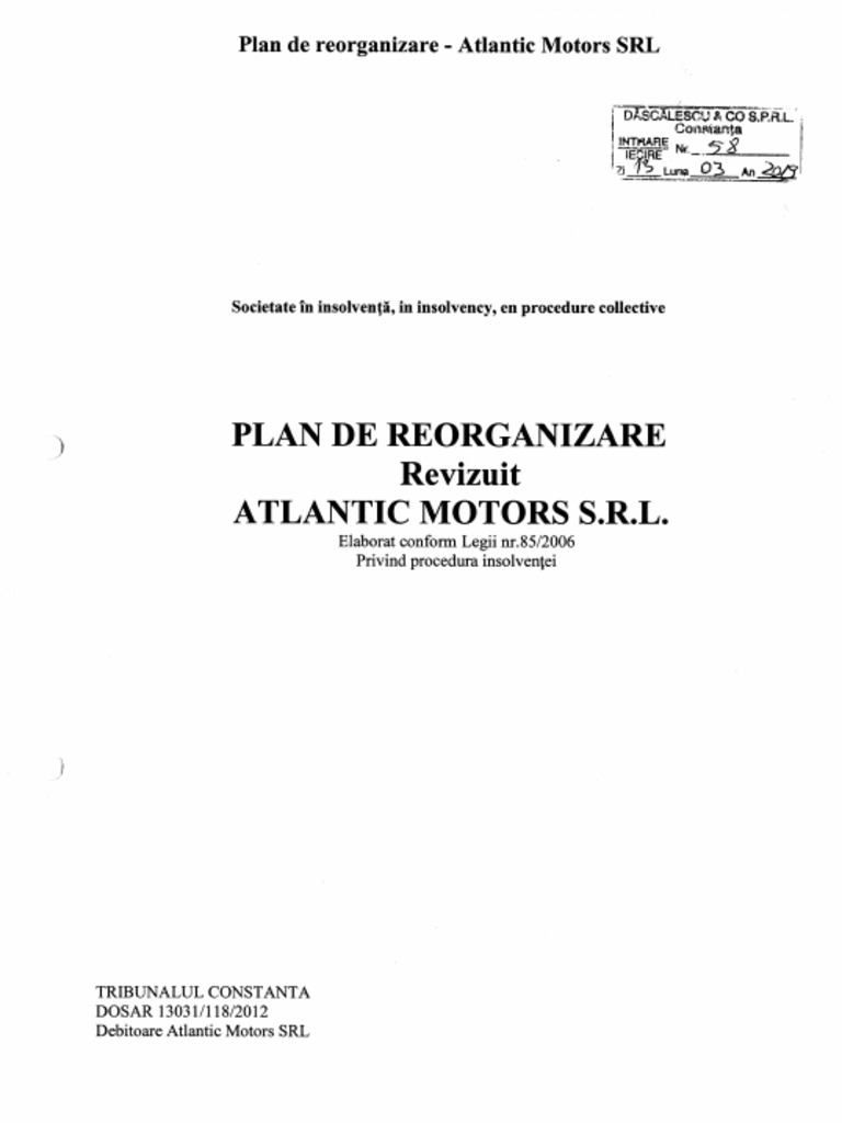 Faliment Vlagea Atlantic | PDF