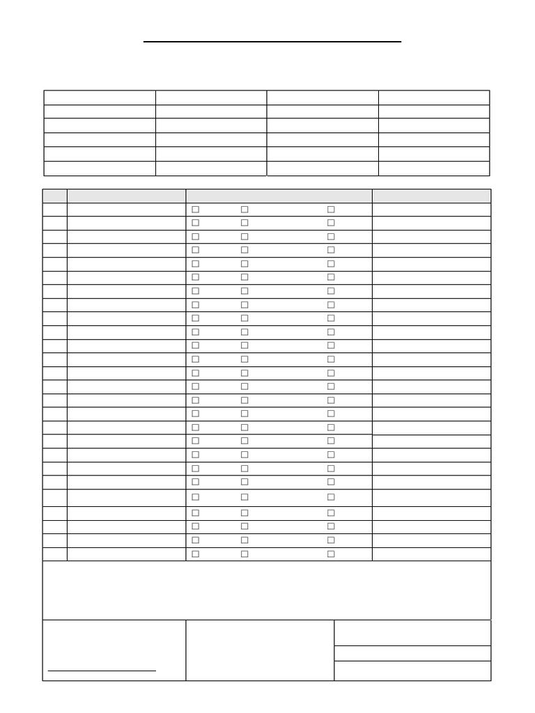 Rescue Boat Davit Maintenance Checklist | PDF | Manufactured Goods ...