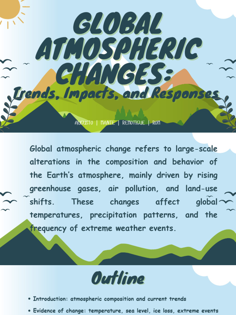 Global Atmospheric Changes Overview | PDF | Climate Change | Greenhouse Gas