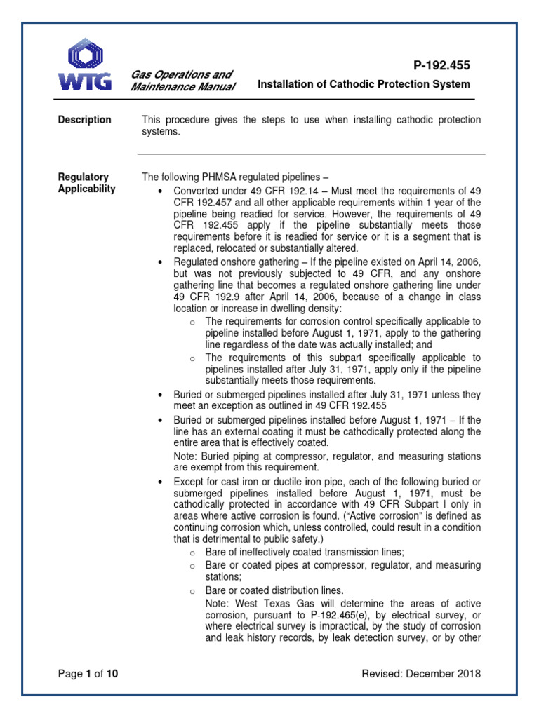 Cathodic Protection System Installation Guide | PDF | Anode | Corrosion