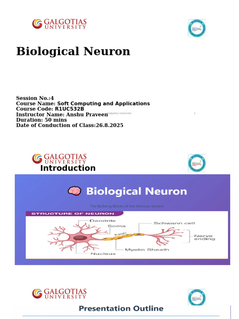 Lec_5 Biological Neuron | PDF