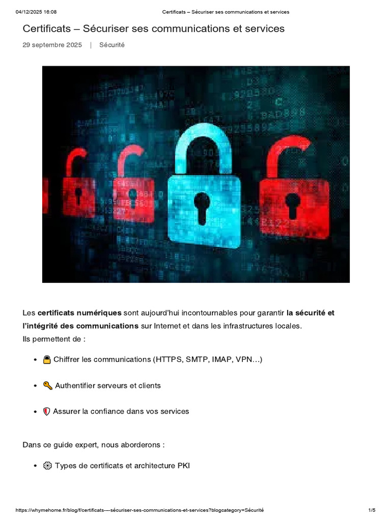 Guide des certificats numériques sécurisés | PDF | Certificat ...