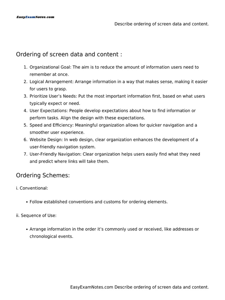 Organizing Screen Data and Content | PDF | Icon (Computing) | Usability