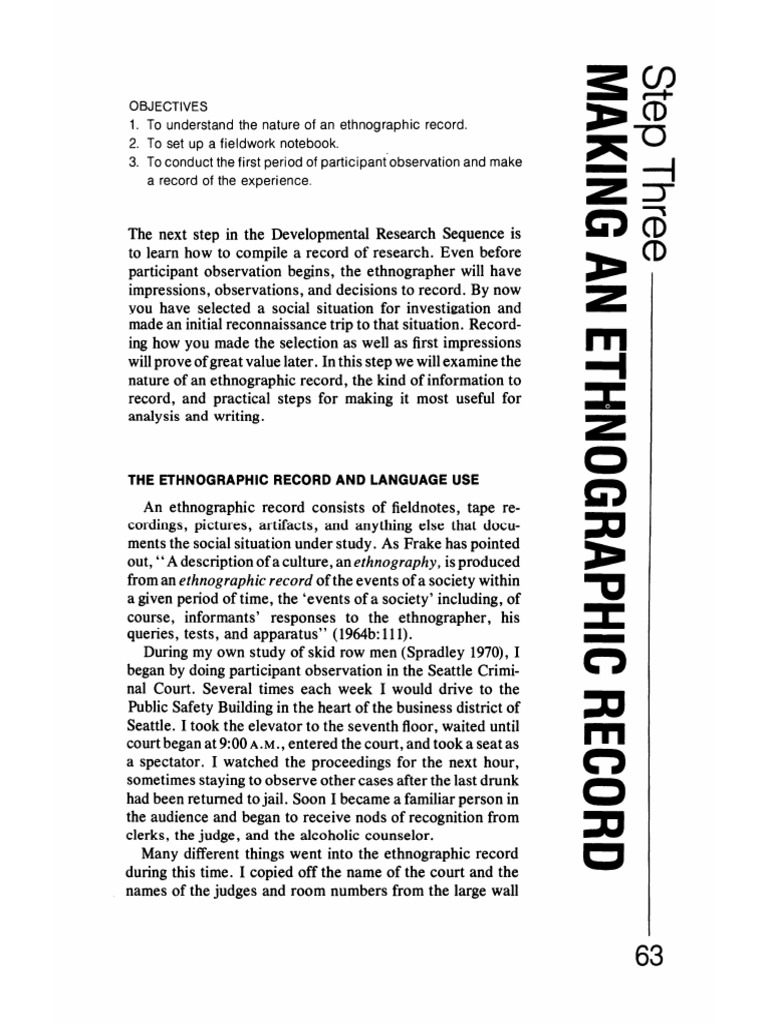 Participant Observation | PDF