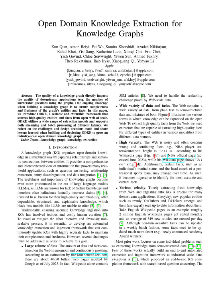 Open Domain Knowledge Extraction Framework | PDF | Wikipedia ...
