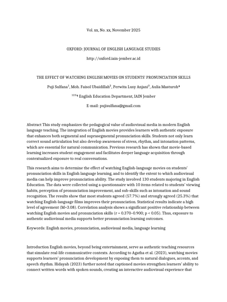 Oxford Journal Format Puji Sulfana Revisi Panjang | PDF | English ...