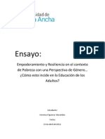 empoderamiento y resilencia.Verónica Figueroa  Marambio