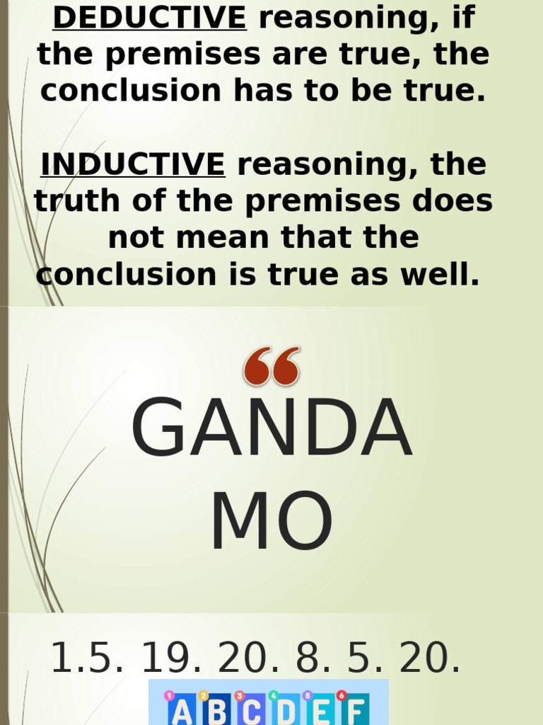 Philosophy Deductive And Inductive Reasoning Pdf Inductive