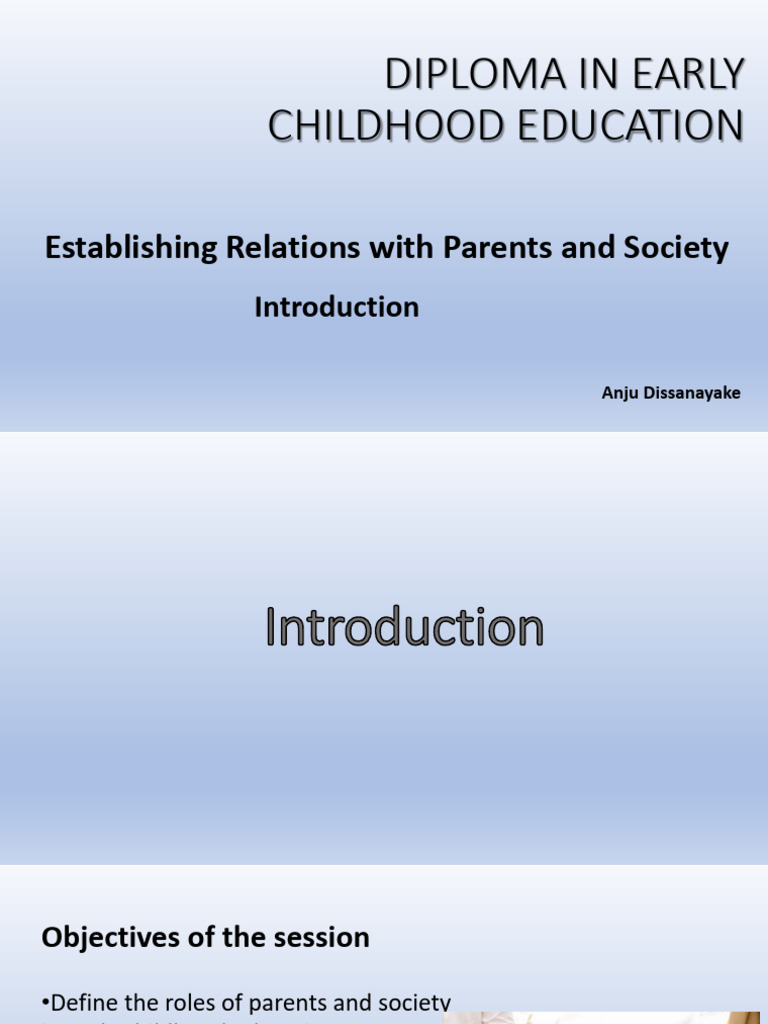 Introduction | PDF | Parenting | Teachers