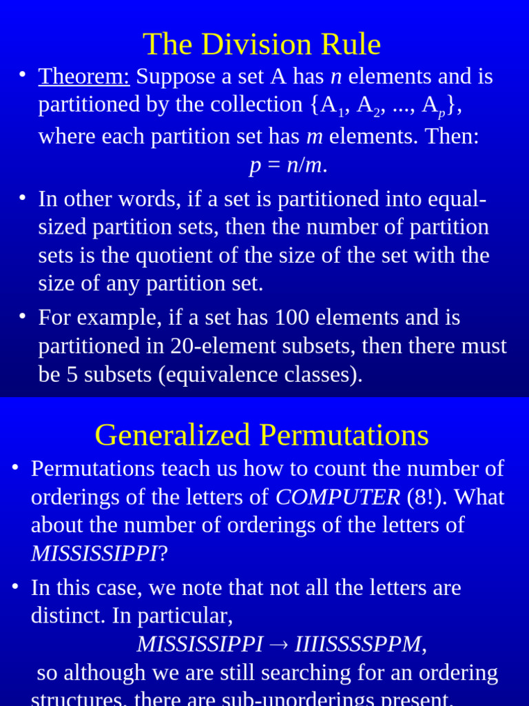 Counting Techniques in Combinatorics | PDF | Permutation | Mathematical ...