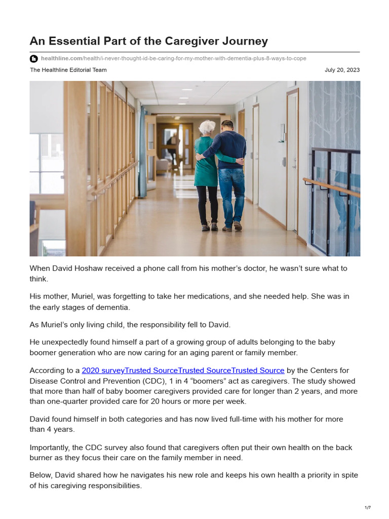 An Essential Part of The Caregiver Journey | PDF | Caregiver ...