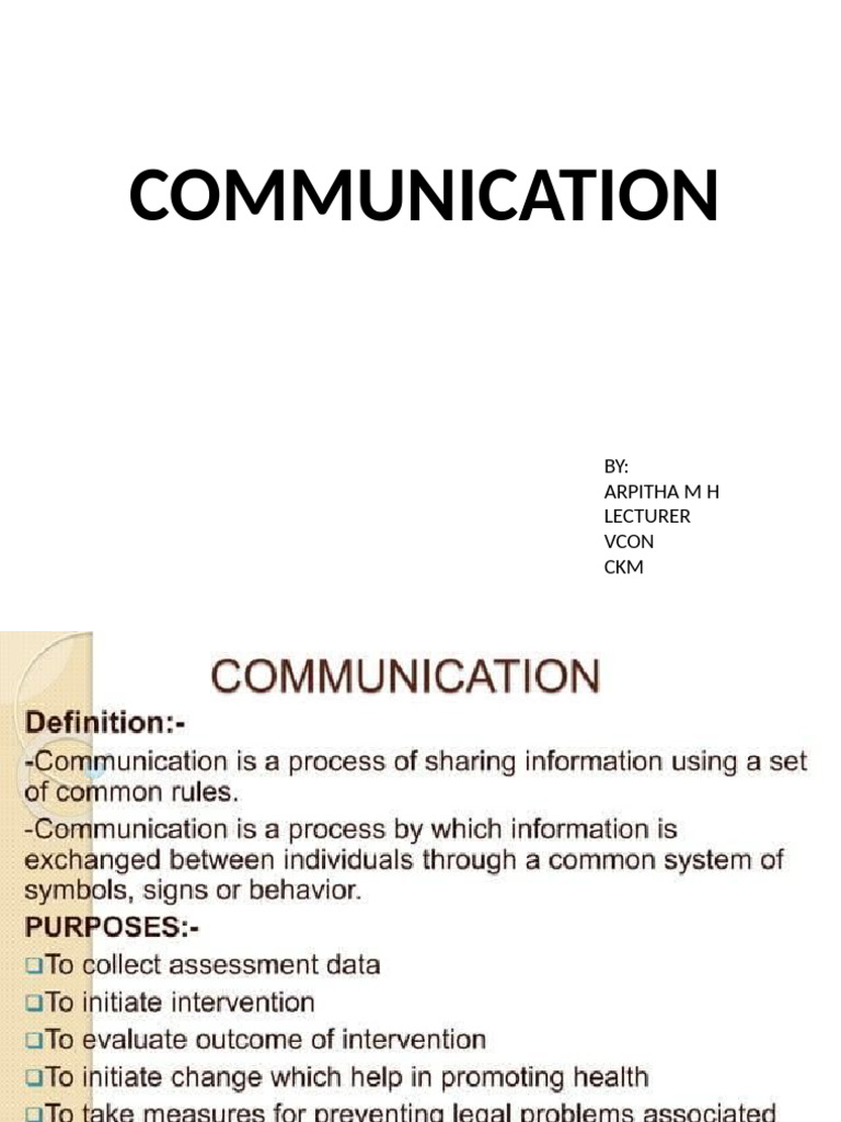 COMMUNICATION | PDF