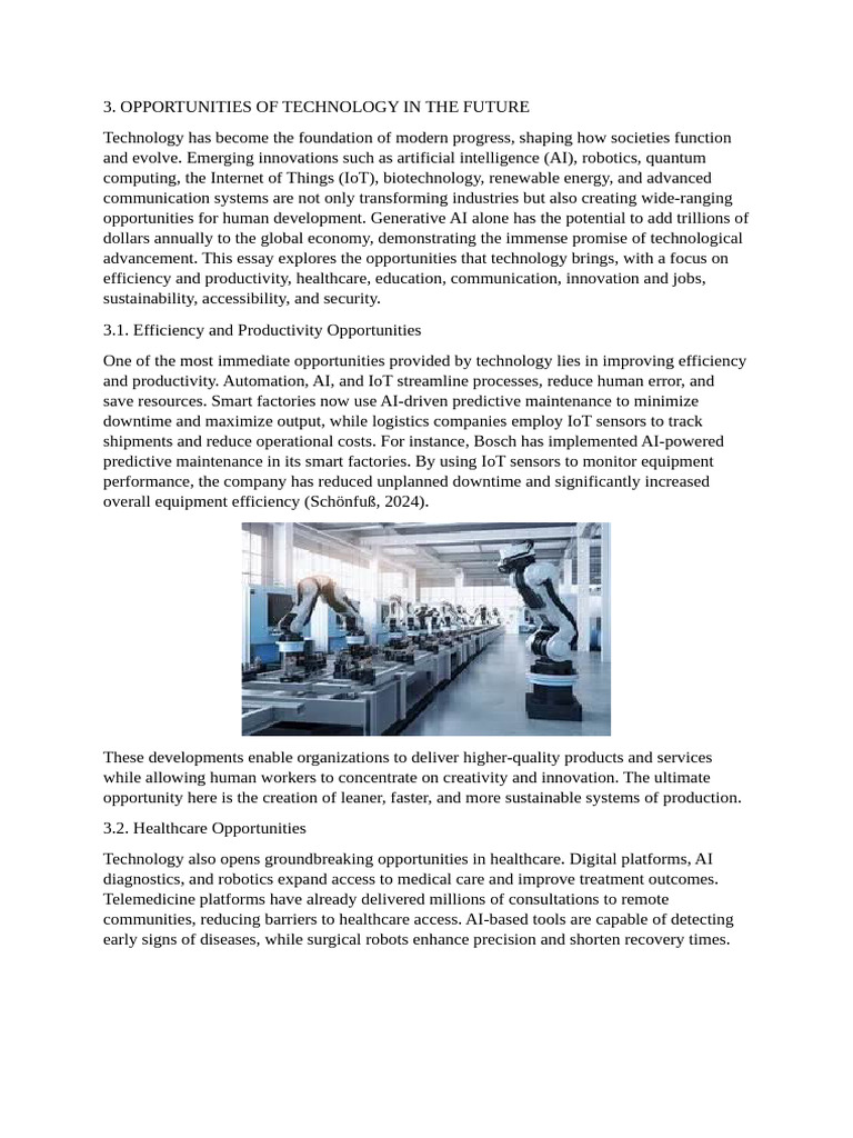 Future Technology Opportunities Explained | PDF | Internet Of Things ...