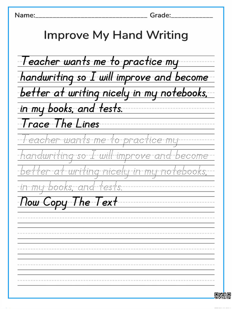Improve My Hand Writing | PDF
