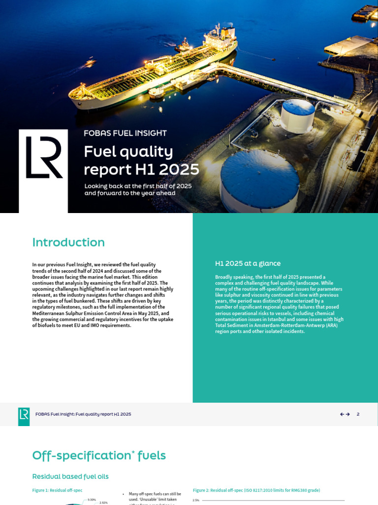 Fuel Quality Trends Report H1 2025 | PDF | Fuel Oil | Fuels