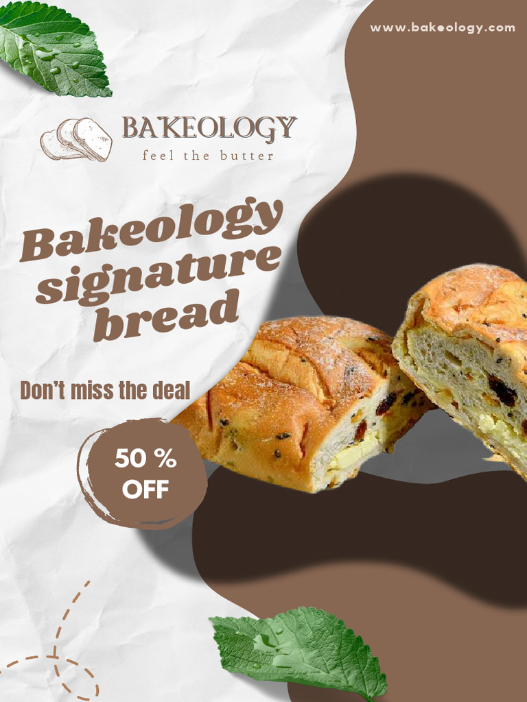 Bakeology: 50% Off Signature Bread | PDF