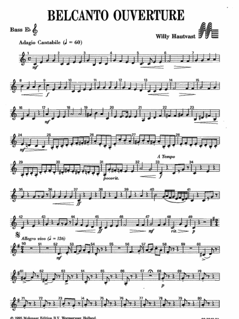 Belcanto Es Bas Vioolsleutel | PDF