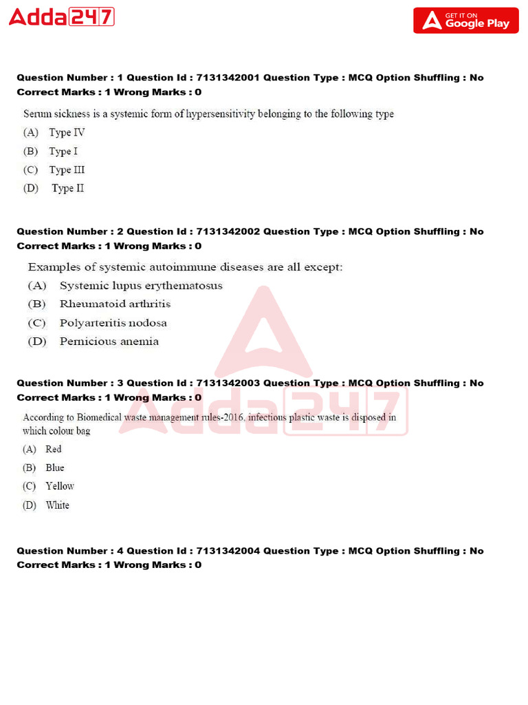 MCQ Question Set for Assessment | PDF | Multiple Choice | Standardized ...