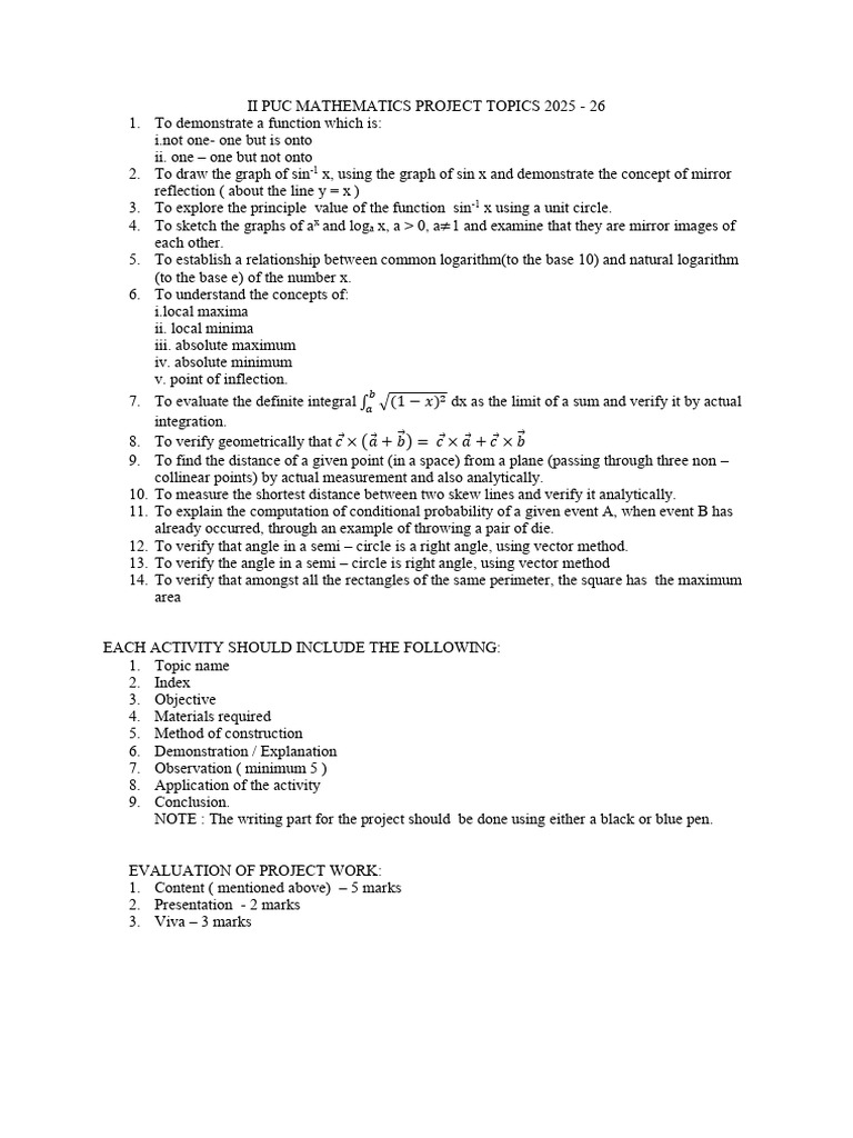 Mathematic Project | PDF