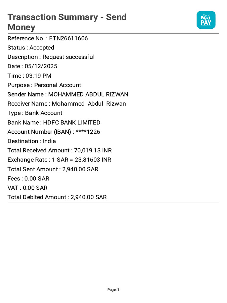 Transaction Summary 14 | PDF
