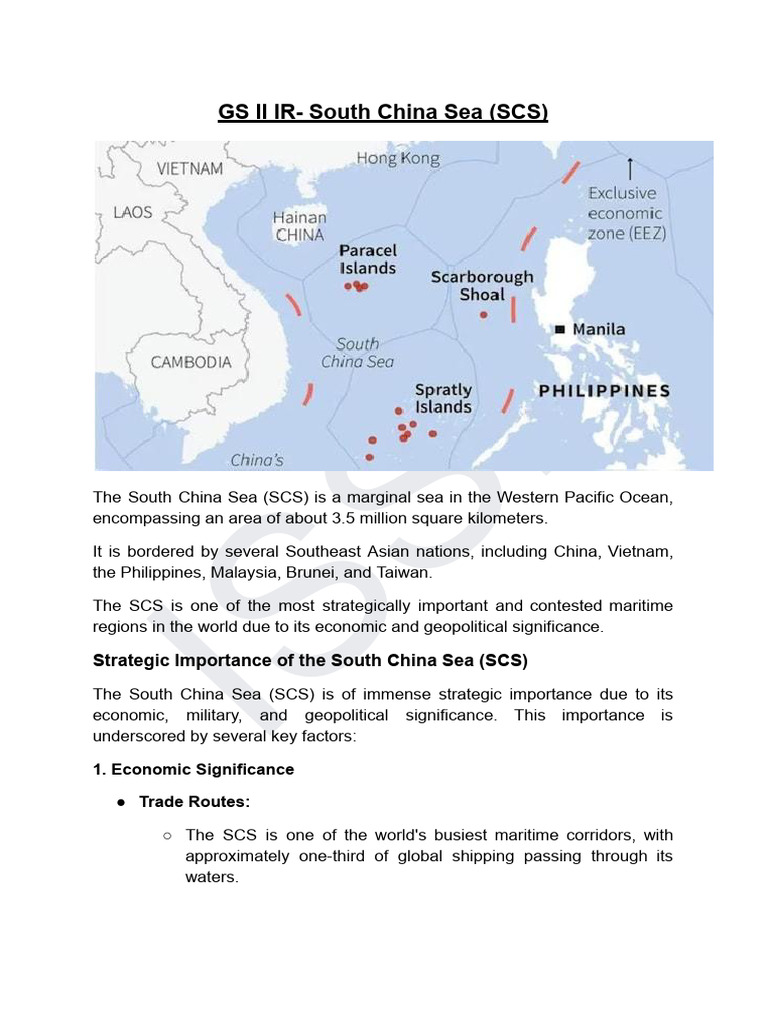 GS II- South China Sea (SCS) | PDF | South China Sea | Exclusive ...