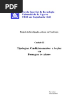 Tipos de Barragens Universidade de Algarve